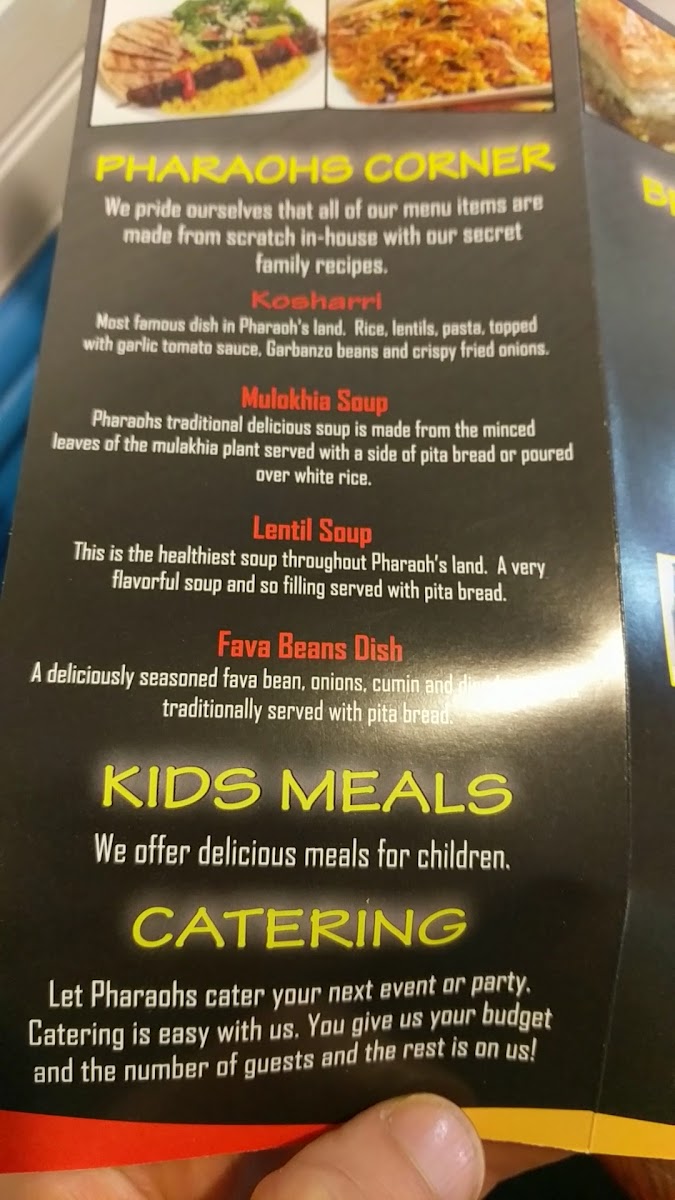 Pharaohs Village Menu - Image 4